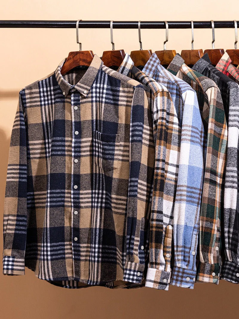 Kasner - Camicia a Maniche Lunghe In Cotone a Quadri - Image 5