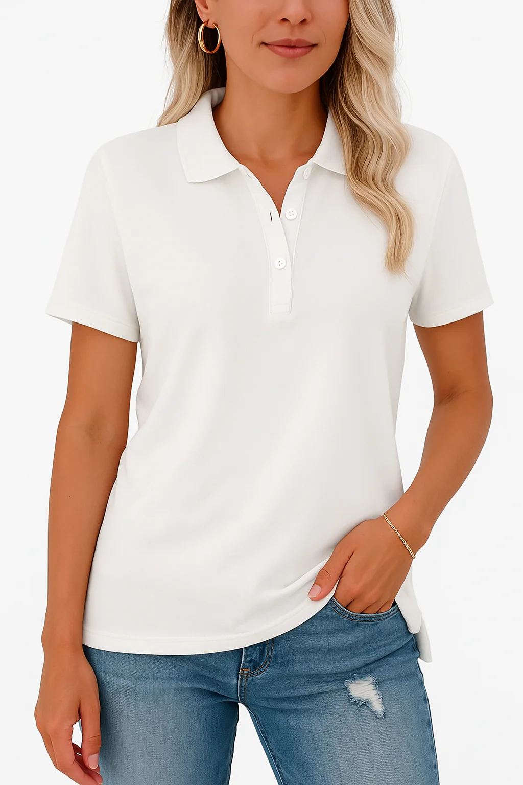 Kathie - Elegante Polo Maglietta - Image 4