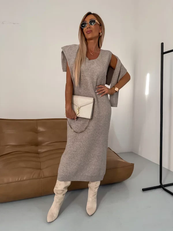 Kathleen - Set Invernale a Due Pezzi In Maglia Con Collo Alto - Image 3