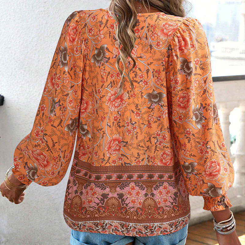 Katia - Camicia Alla Moda Con Scollo a V e Maniche lunghe Stampata - Image 16