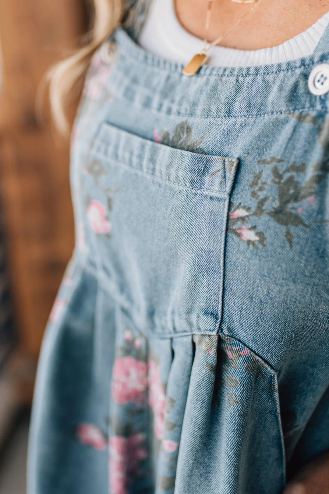 Katien - Tuta in Denim a Fiori - Image 6
