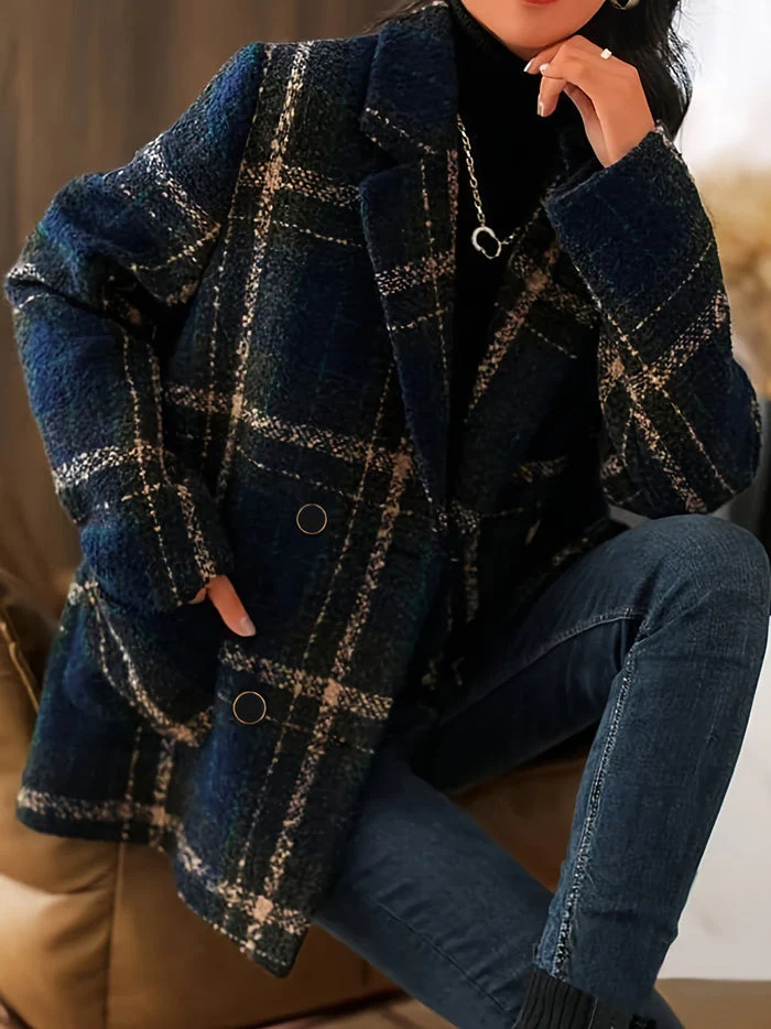 Kavina - Cappotto Classico in Lana a Quadri - Image 2
