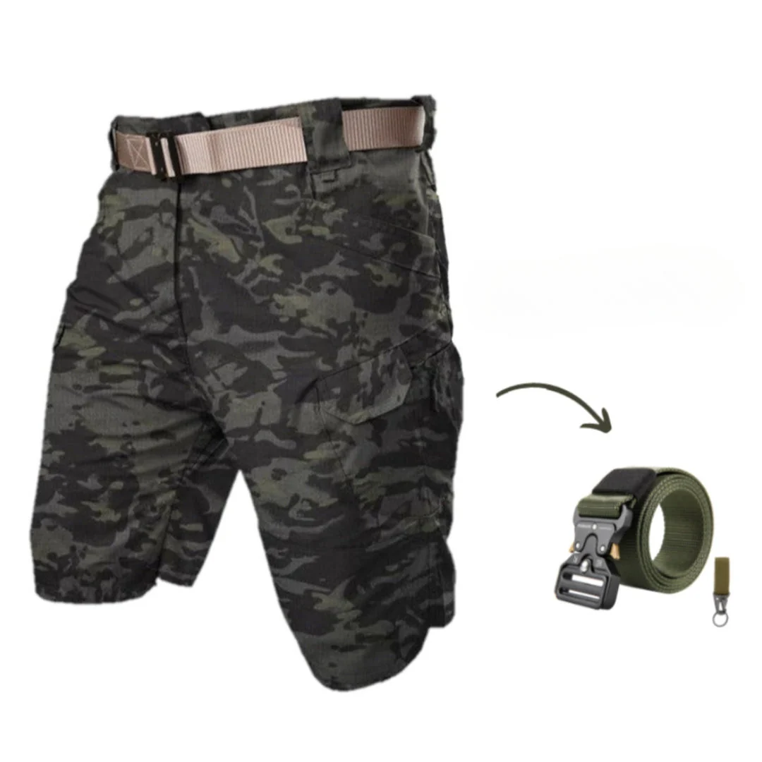Kazuya - Pantaloncini Cargo Con 7 Tasche + Cintura Gratuita - Image 7