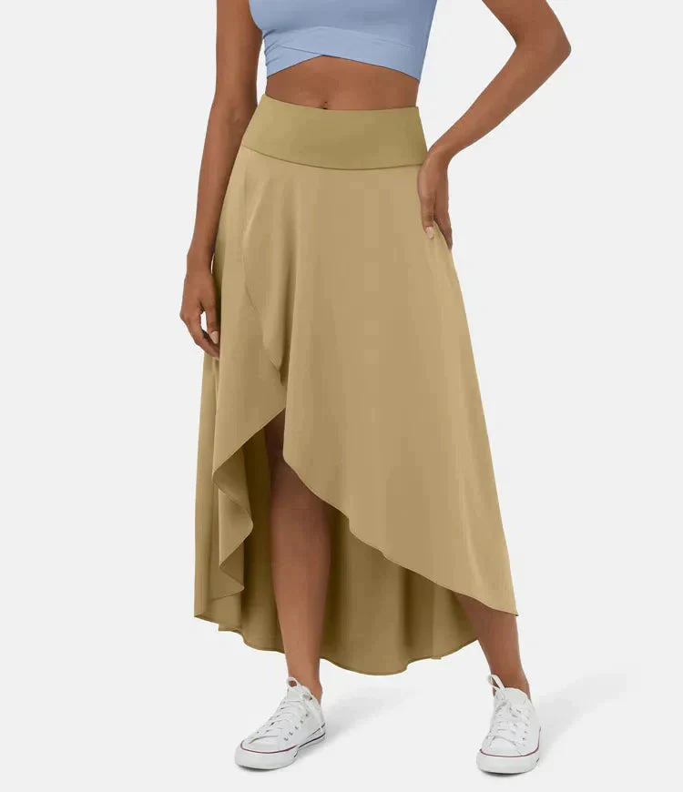Keisha - Gonna Midi Casual Con Vita Alta E Gonna Svasata Profonda - Image 2
