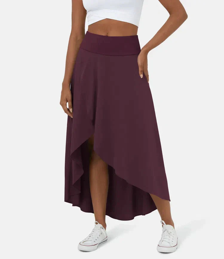 Keisha - Gonna Midi Casual Con Vita Alta E Gonna Svasata Profonda - Image 6
