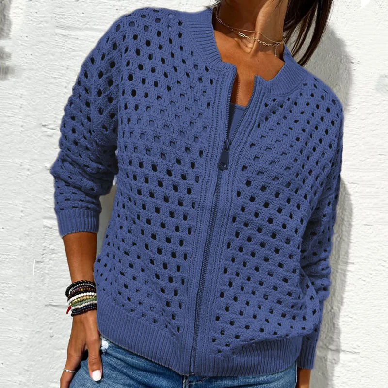Kelsey - Giacca in Maglia Con Cerniera - Image 3