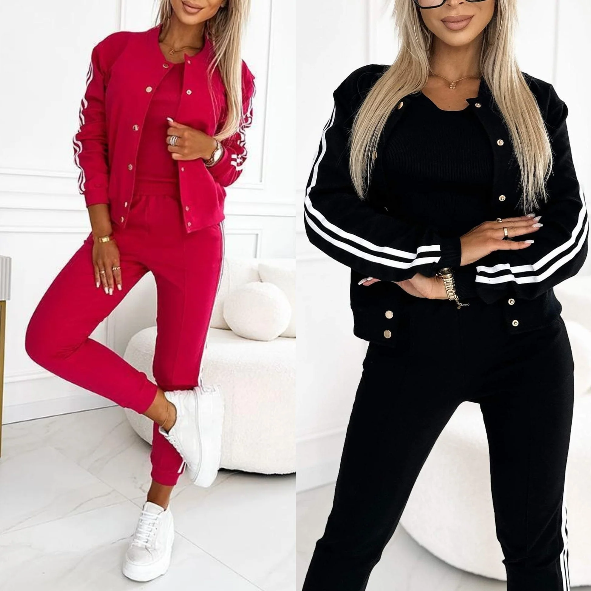 Kendra - Collo Rotondo Giacca e Pantalone Set di 3 Pezzi - Image 18