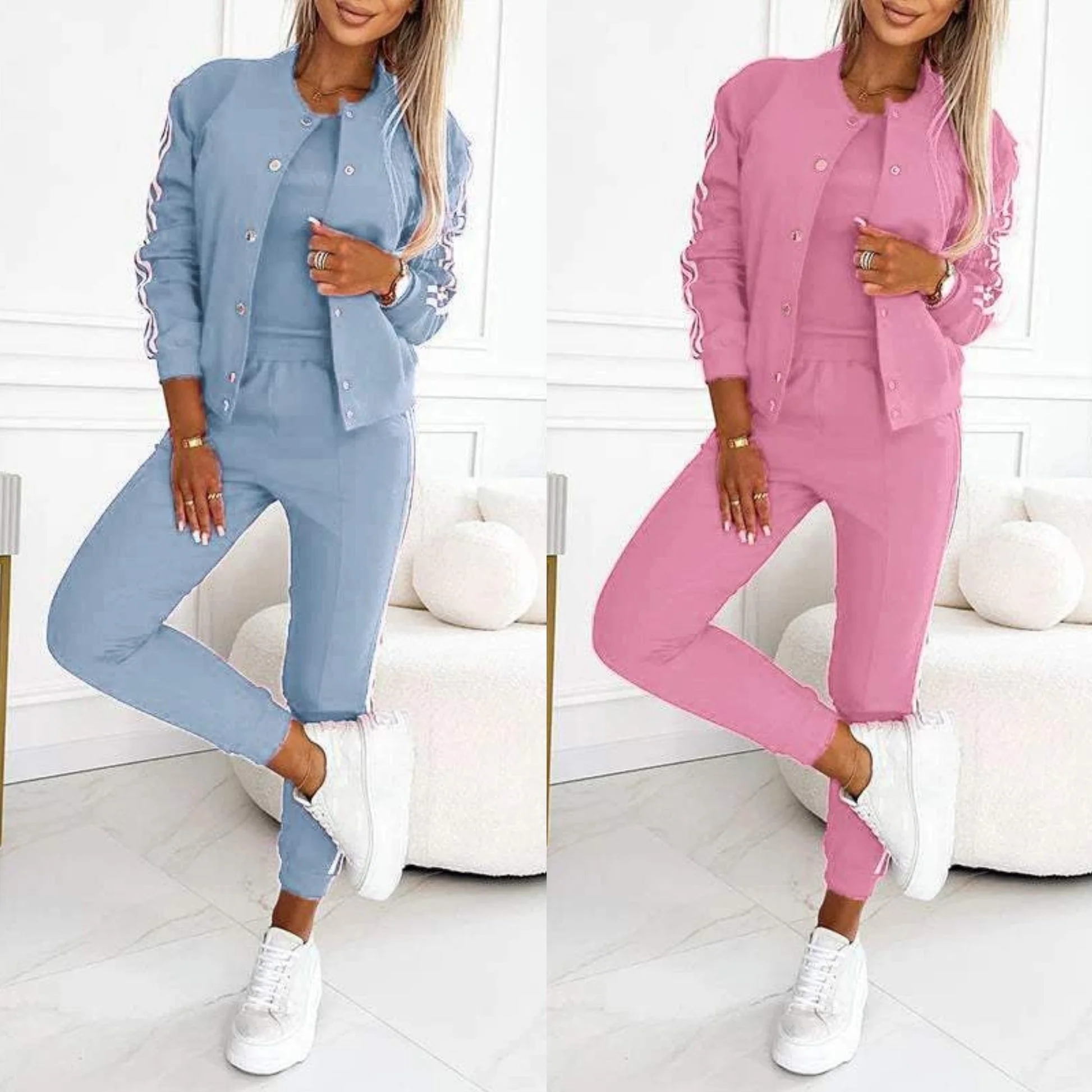 Kendra - Collo Rotondo Giacca e Pantalone Set di 3 Pezzi - Image 20