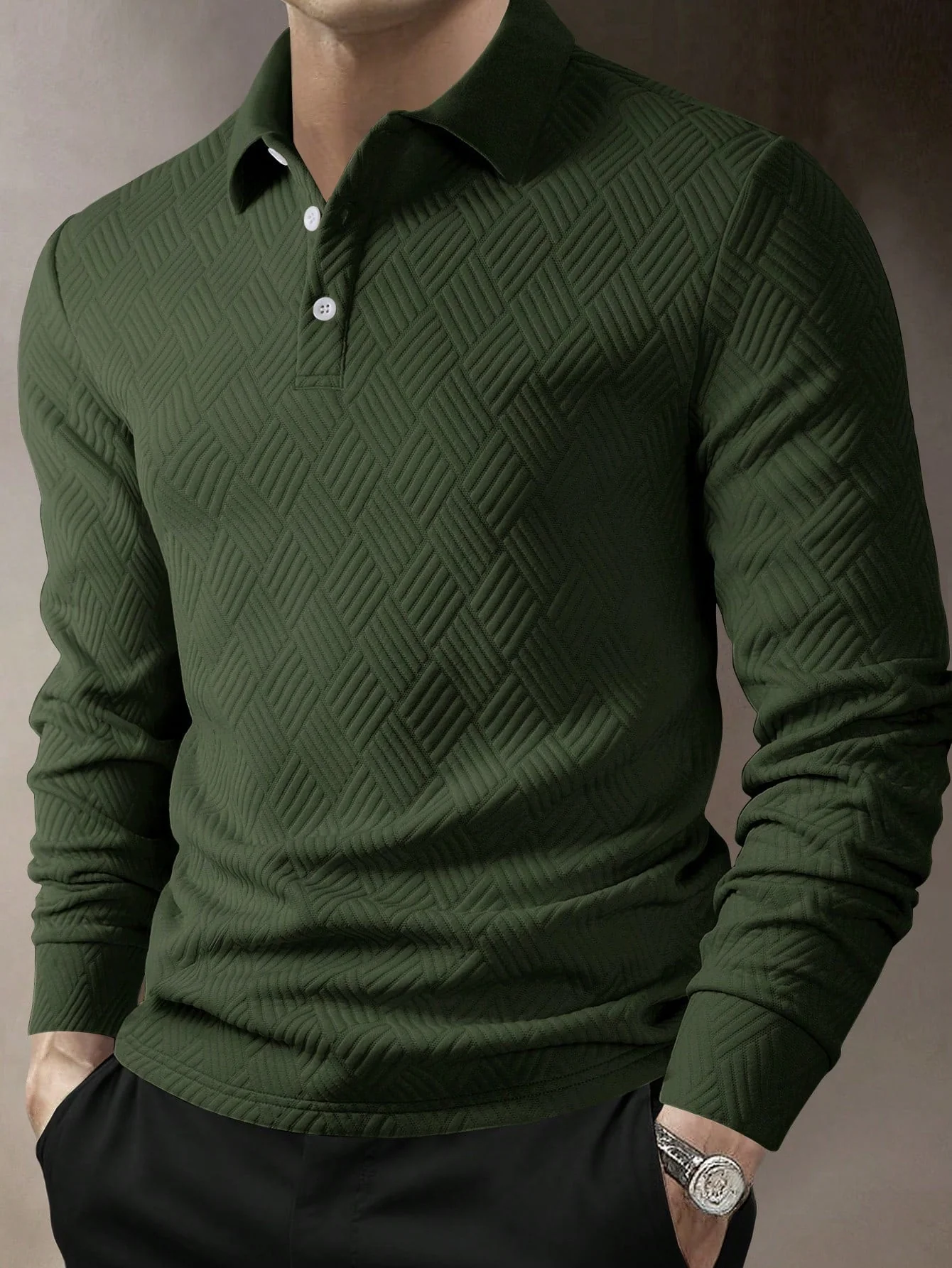Kenric - Camicia Casual Con Bottoni e Trama Particolare - Image 4