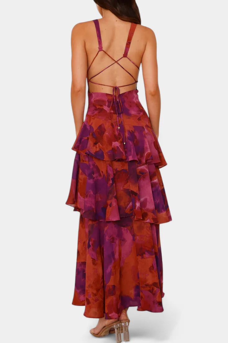 Kensie - Abito In Chiffon Con Scollo a V e Strati Fluenti - Image 10