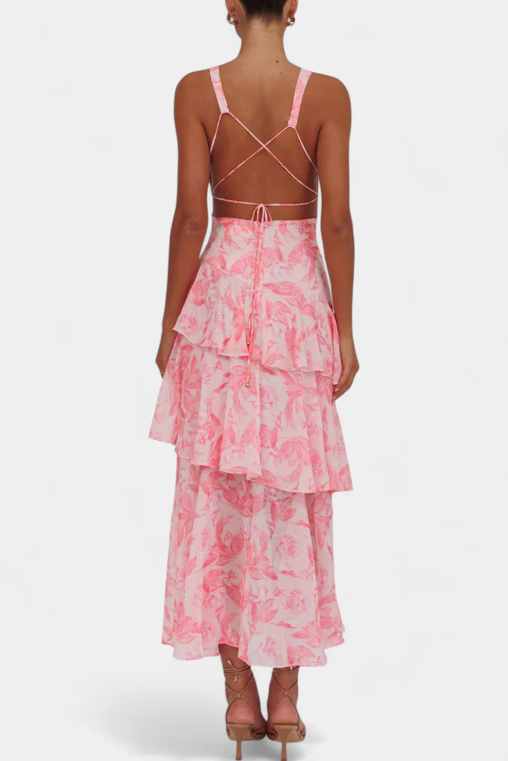 Kensie - Abito In Chiffon Con Scollo a V e Strati Fluenti - Image 14