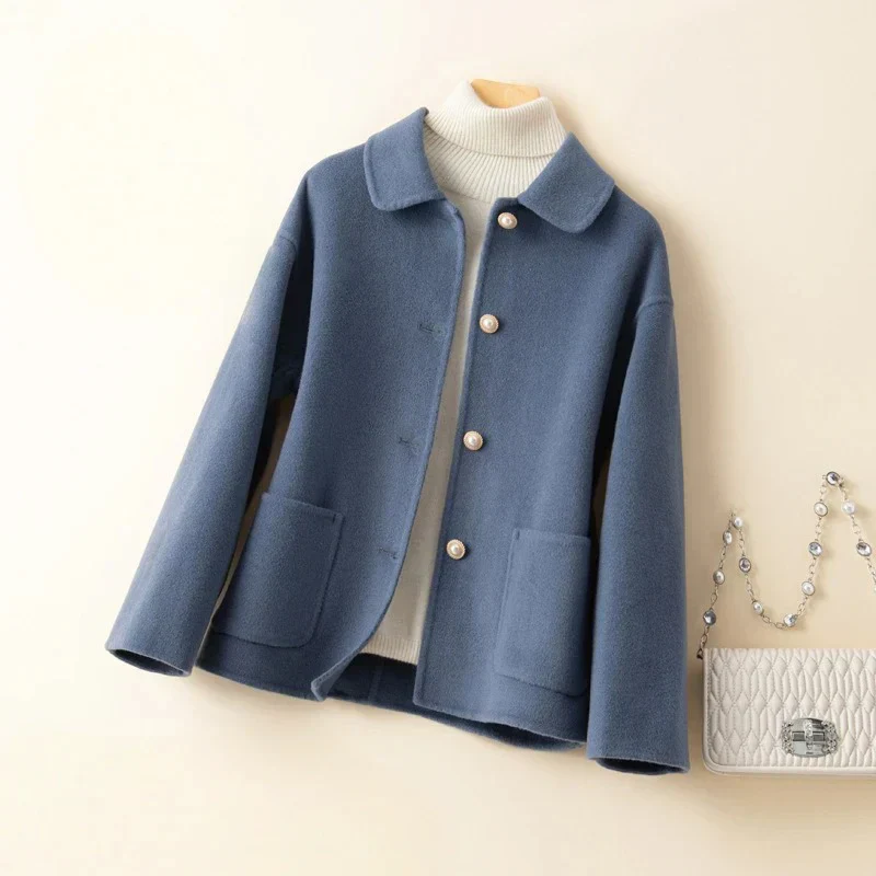 Nezaket - Elegante Cappotto In Cashmere a Maniche Lunghe - Image 4