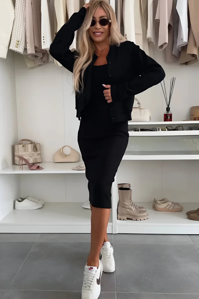 Kerensa - Abito Midi Casual Con Cardigan - Image 2