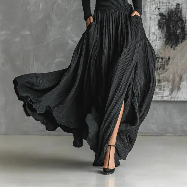 Keziah - Elegante Abito Lungo Con Pieghe - Image 7