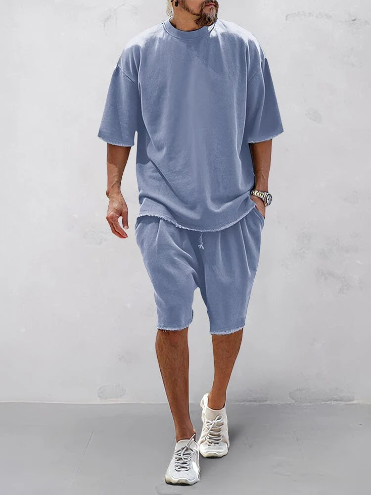 Khetag - Casual Vestibilità ampia Solido Set sportivo - Image 3