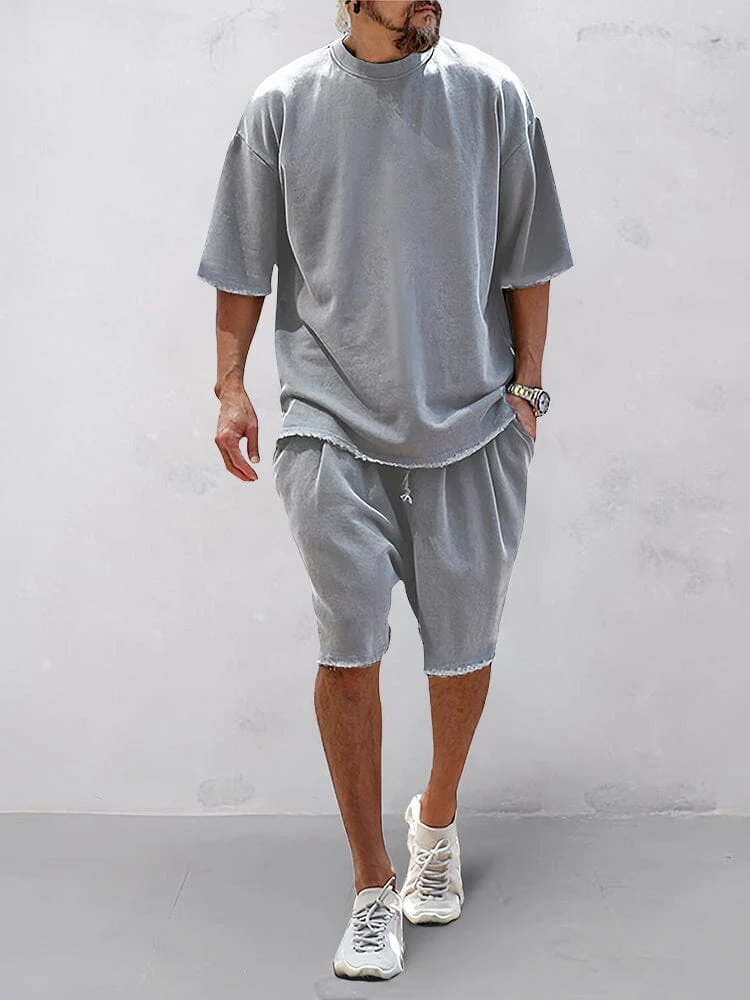 Khetag - Casual Vestibilità ampia Solido Set sportivo - Image 5