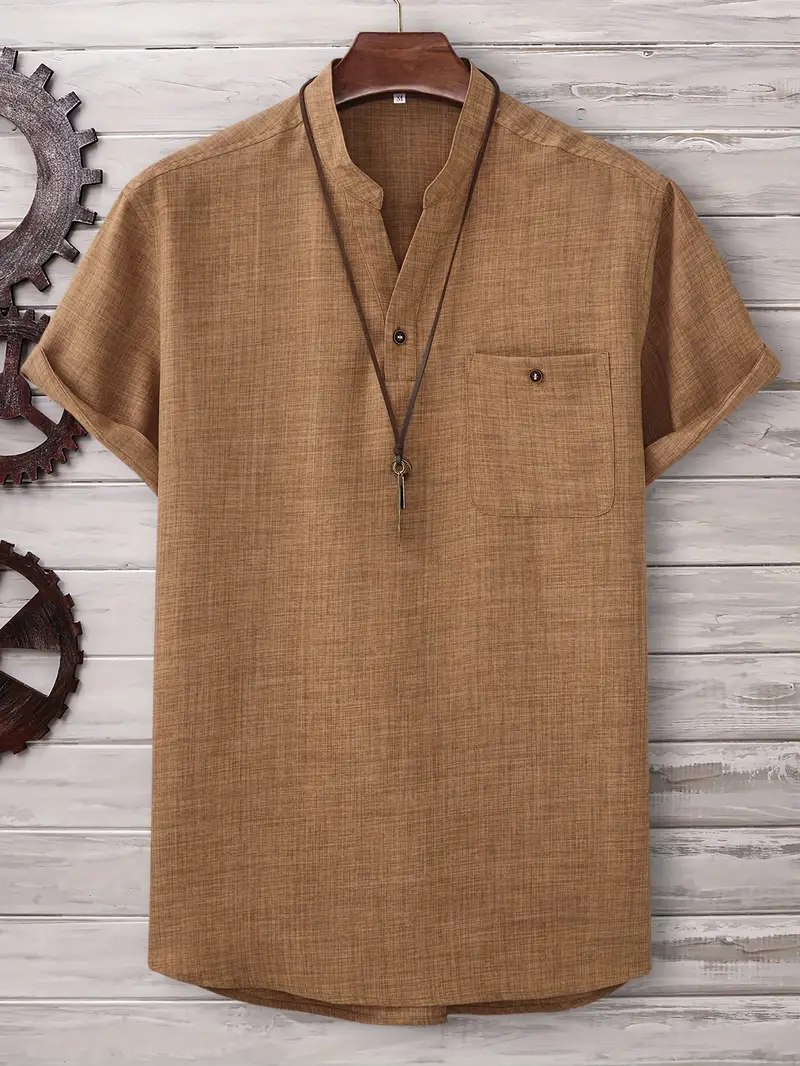 Kieth - Camicia a Maniche Corte Con Tasca Frontale