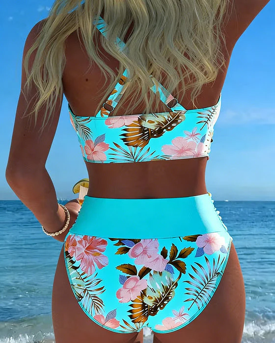 Killiane - Bikini Con Scollo a V e Stampa Floreale - Image 12