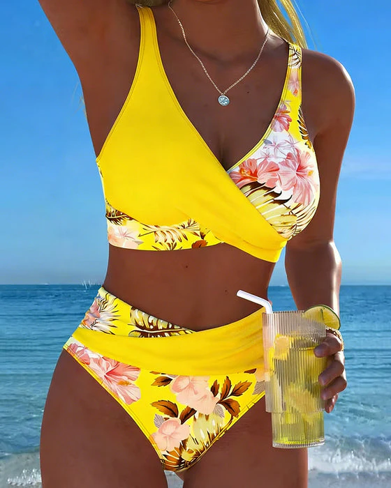 Killiane - Bikini Con Scollo a V e Stampa Floreale - Image 2