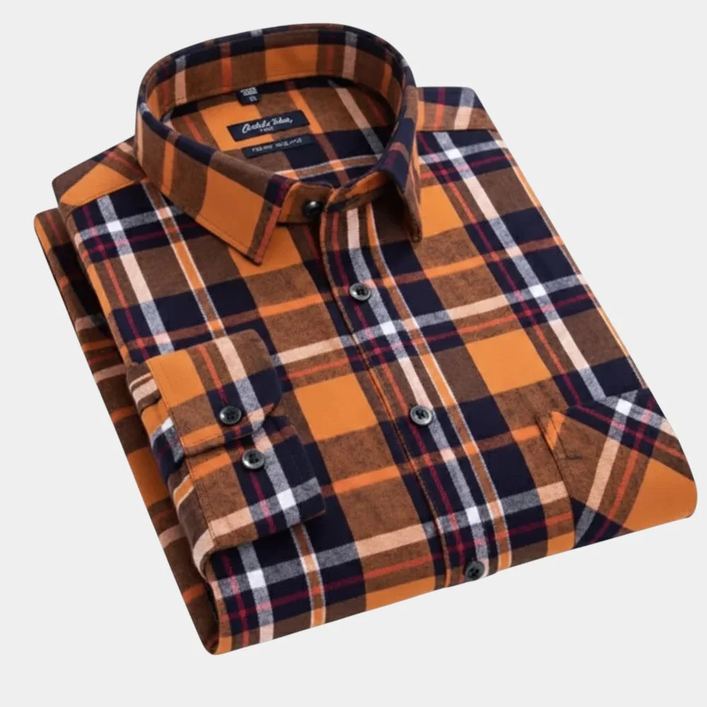 Kingsley - Camicia a Maniche Lunghe In Cotone a Quadri - Image 2