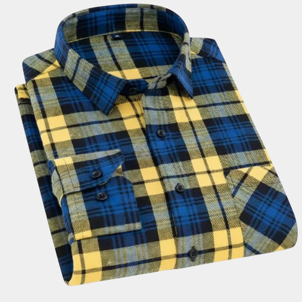 Kingsley - Camicia a Maniche Lunghe In Cotone a Quadri - Image 6