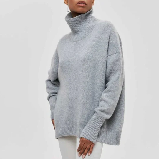 Kinvara - Maglione Oversize In Cotone Con Collo Rovesciato - Image 6