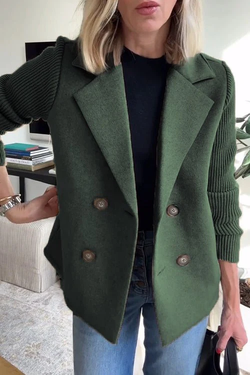 Kittiya - Elegante Blazer Lavorato A Maglia Con Maniche Lunghe - Image 3
