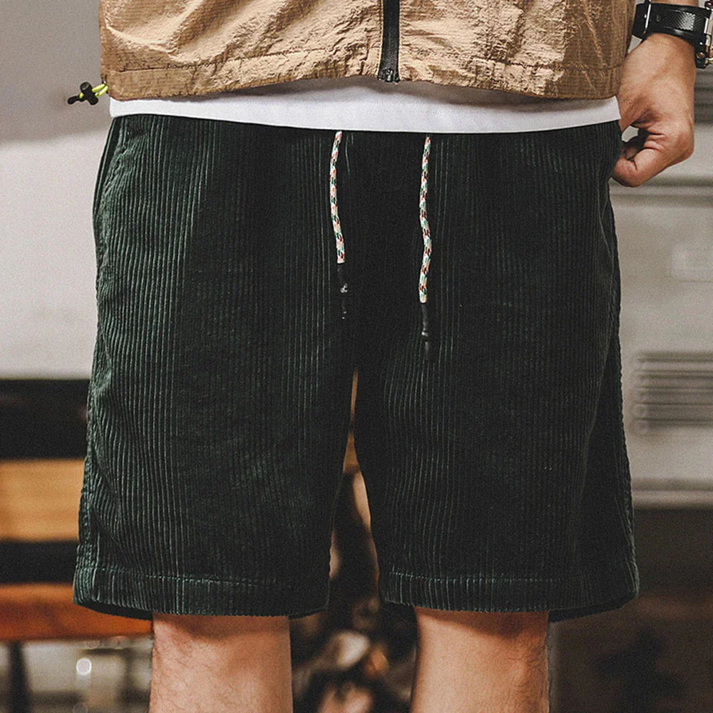 Klaas - Pantaloncini Di Velluto a Coste Regolabili - Image 4