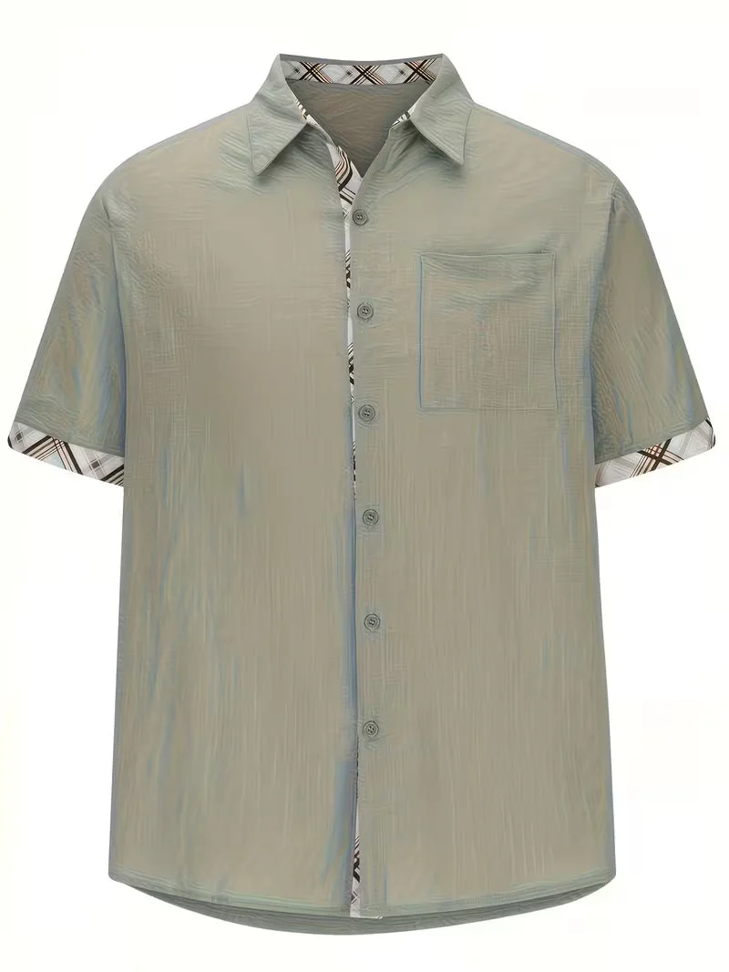 Kolby - Camicia a Quadri Patchwork Con Tasca - Image 7