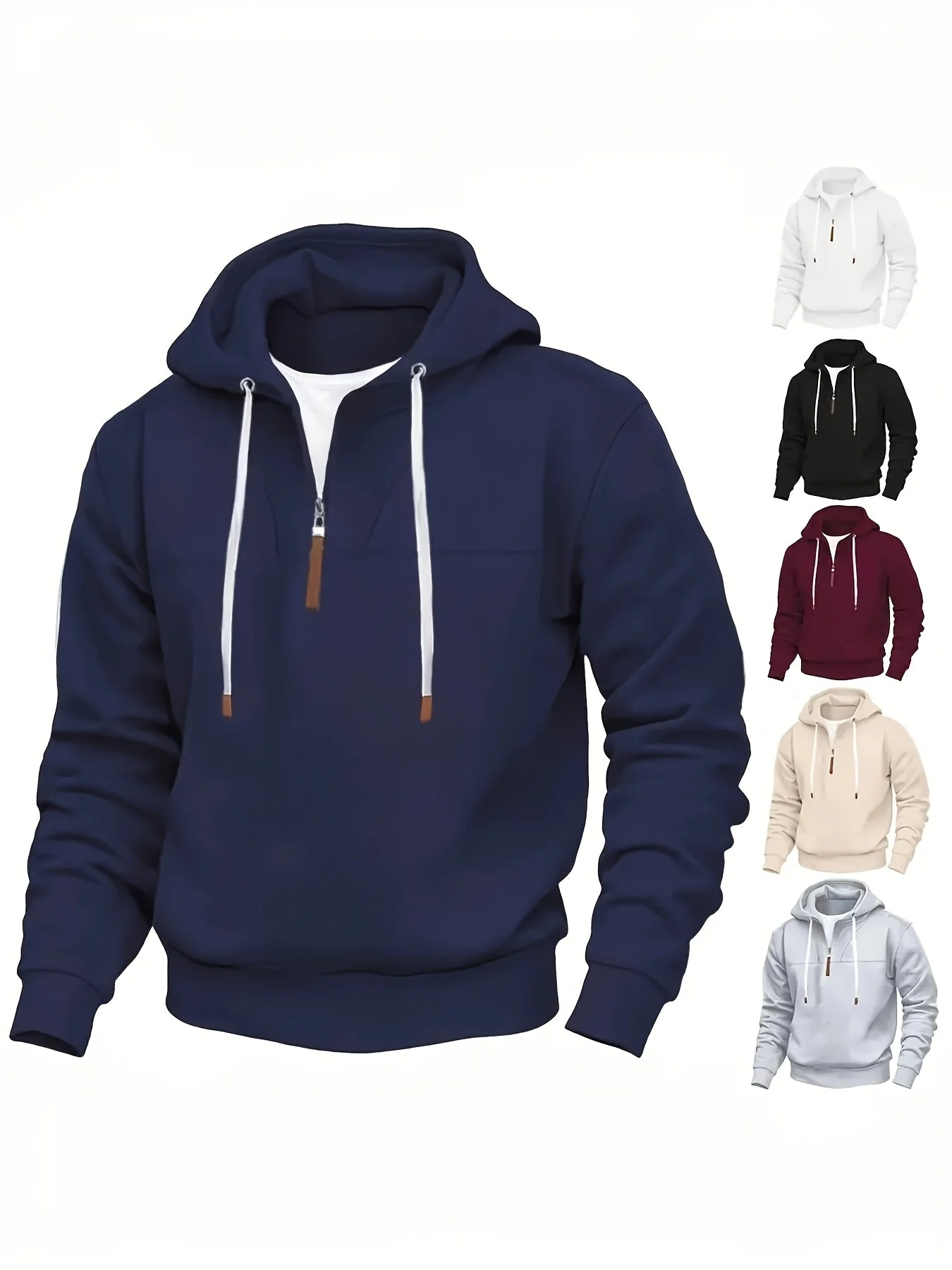 Kolton - Felpa Con Cappuccio E Mezza Zip - Image 13