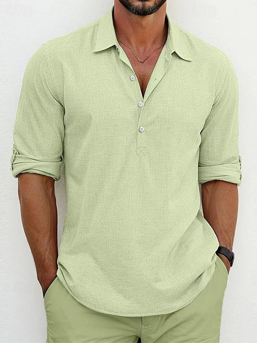 Kord - Camicia Di Lino Casuale - Image 4