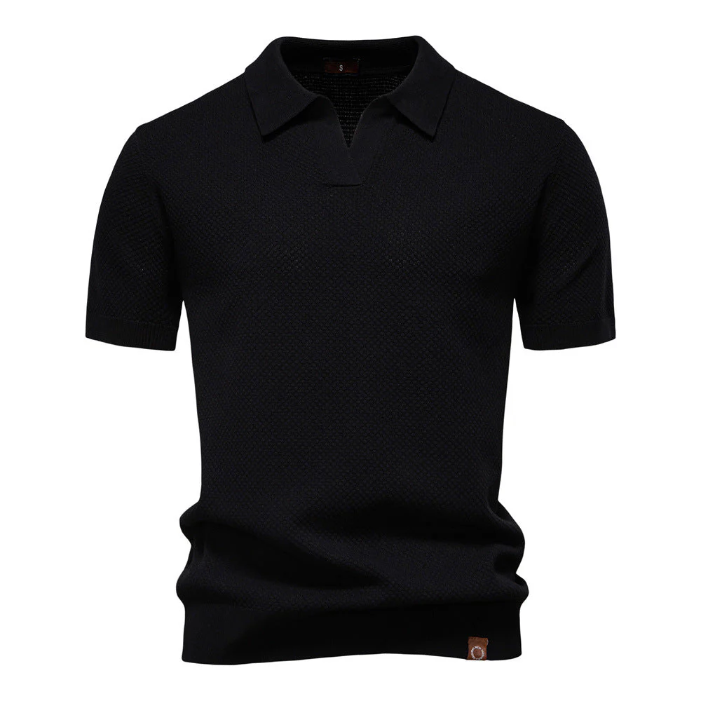 Kostas - Elegante Polo a Maniche Corte Camicia - Image 4