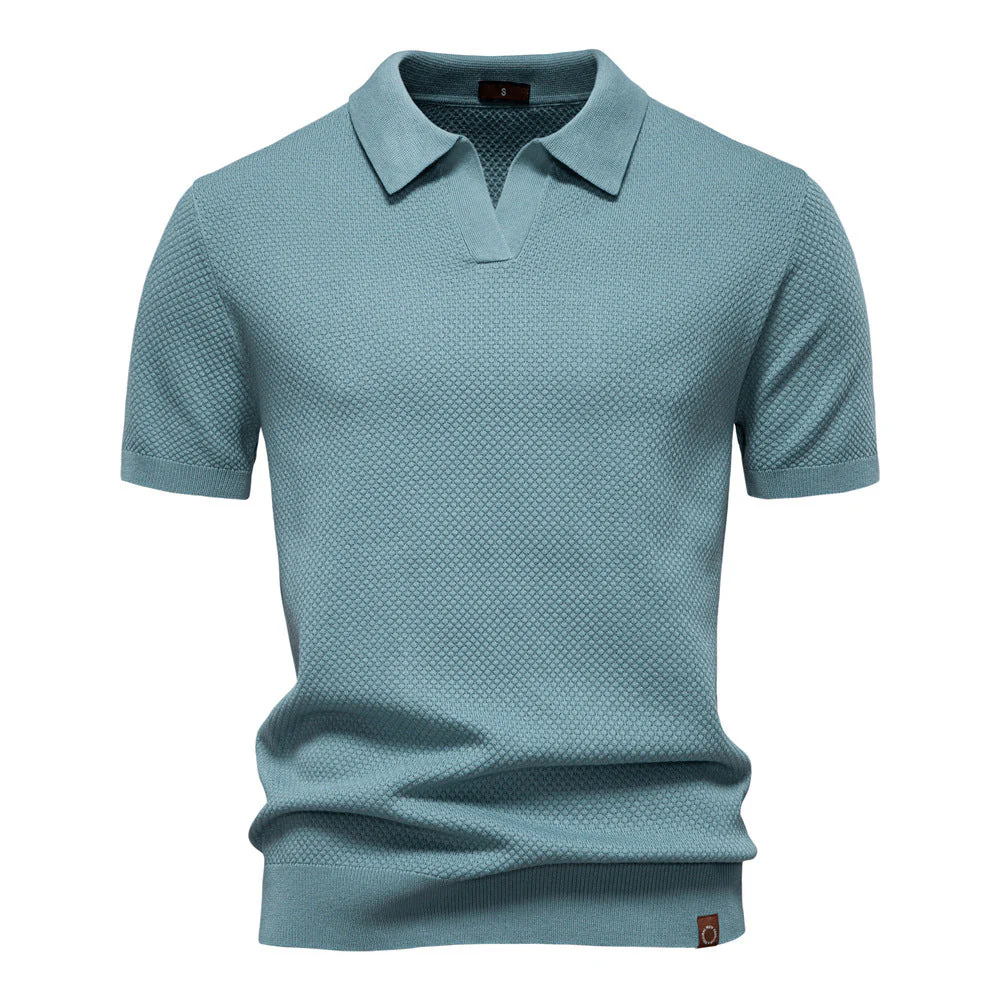Kostas - Elegante Polo a Maniche Corte Camicia - Image 8