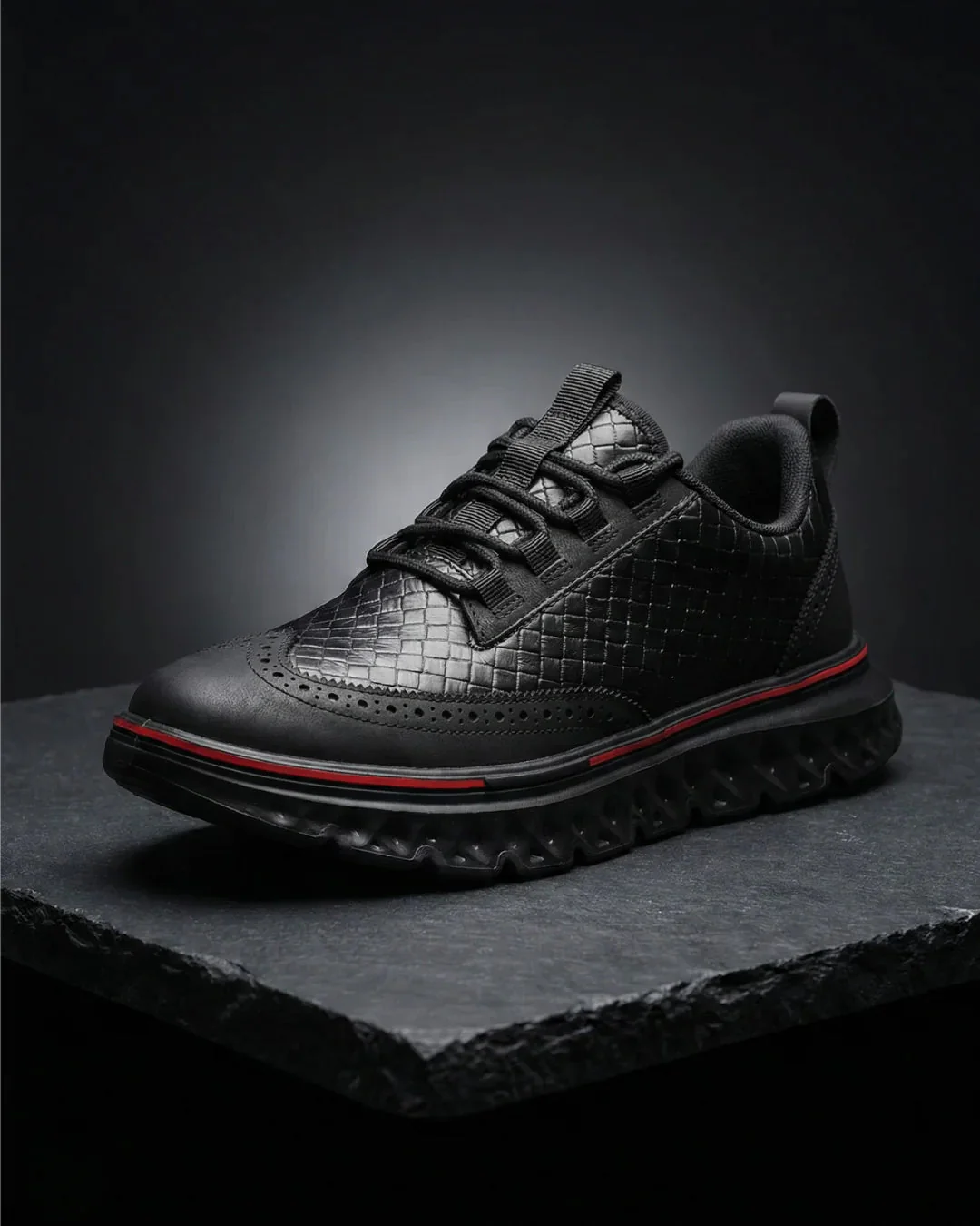 Kremer - Scarpa da Ginnastica Stringate in Pelle Intrecciata - Image 2