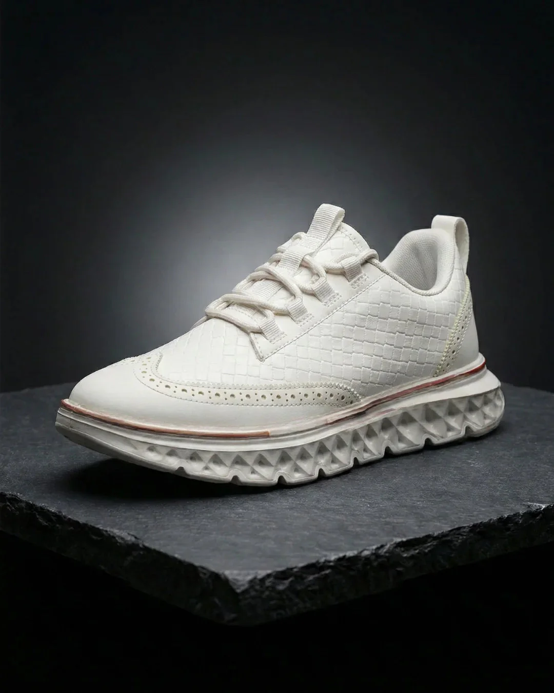 Kremer - Scarpa da Ginnastica Stringate in Pelle Intrecciata - Image 4