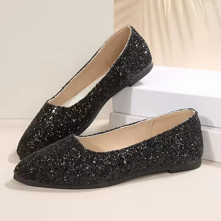 Krysten - Elegante Décolleté Con Punta Affusolata e Glitter - Image 10