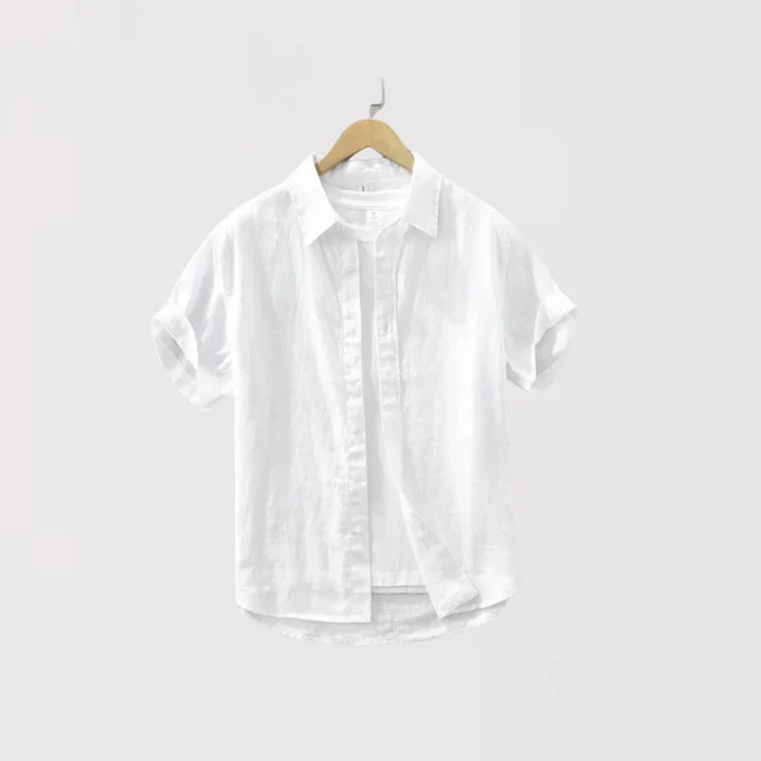 Kurtis - Camicia di Lino a Maniche Corte - Image 3