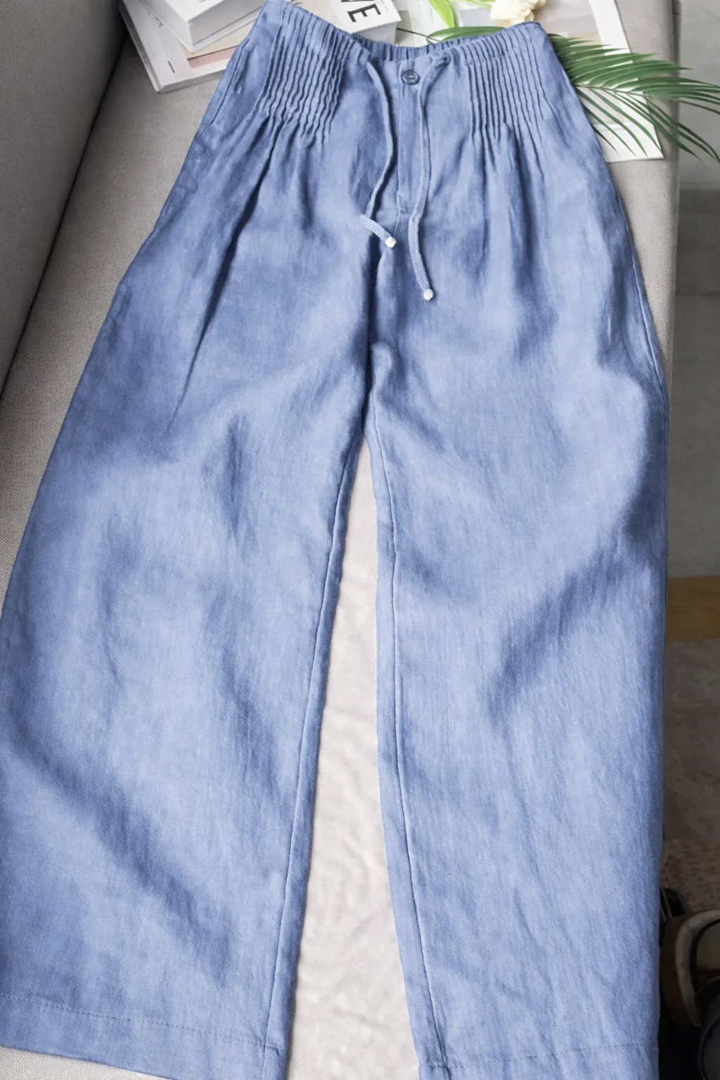 Kuupik - Pantaloni Larghi In Lino - Image 2
