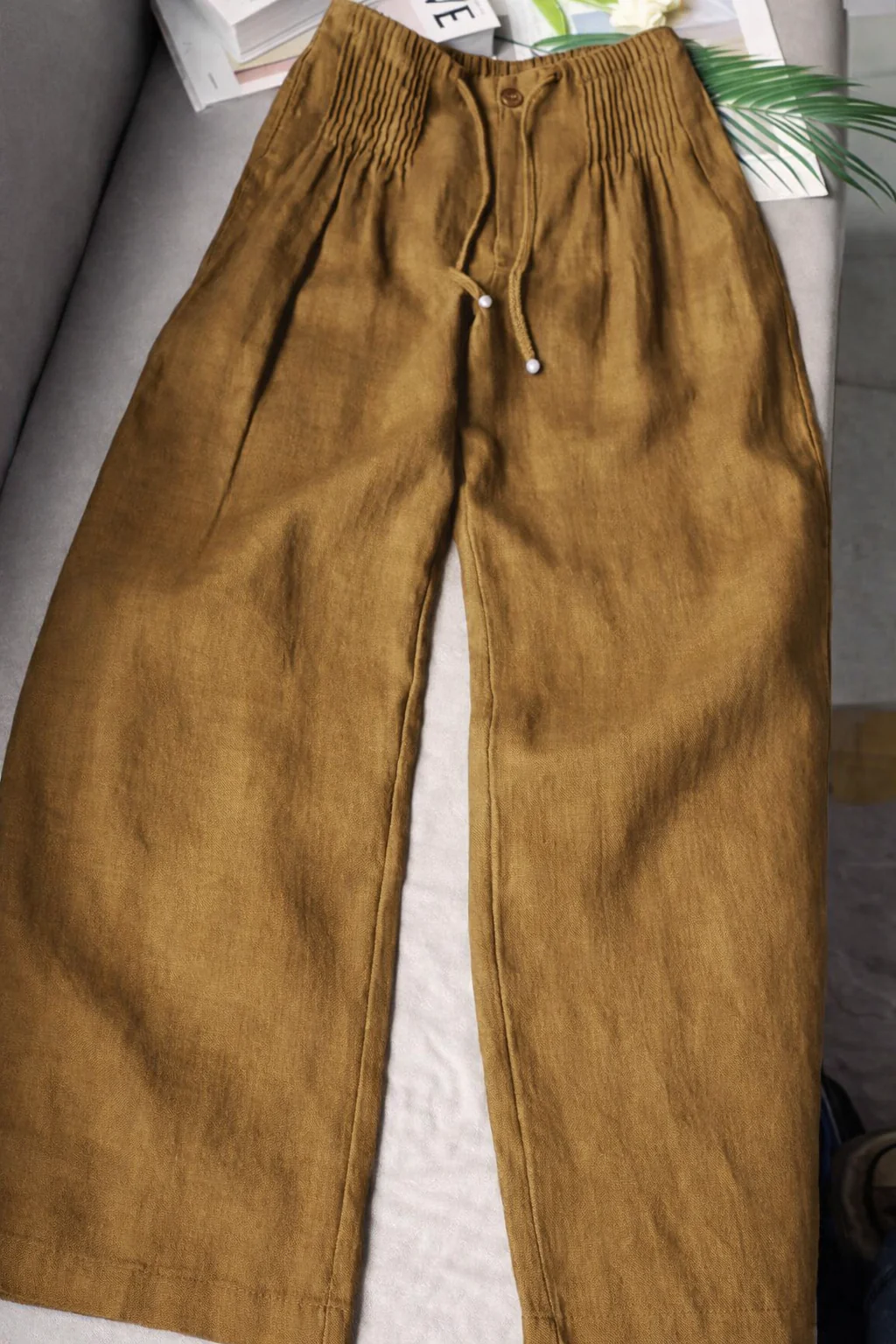 Kuupik - Pantaloni Larghi In Lino - Image 3