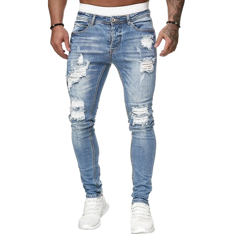 Kuzma - Jeans Skinny Eleganti Dall'effetto Consumato - Image 2