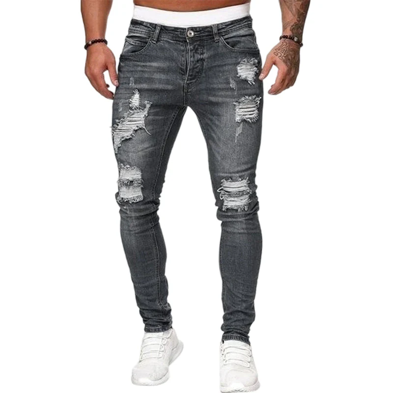 Kuzma - Jeans Skinny Eleganti Dall'effetto Consumato - Image 3