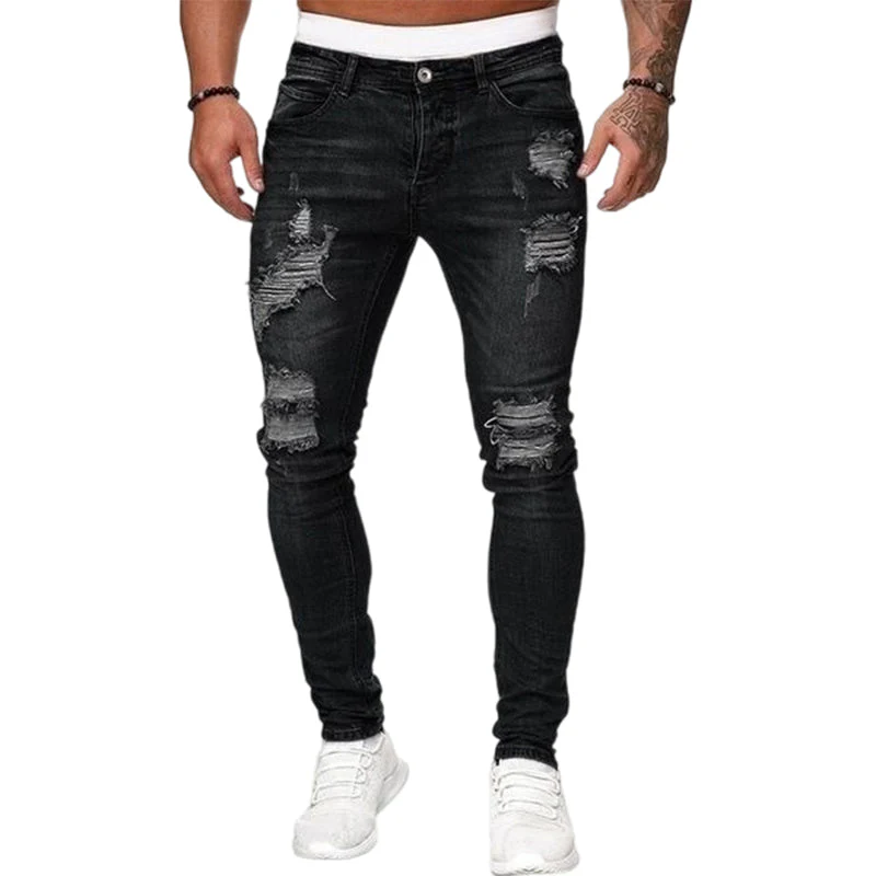 Kuzma - Jeans Skinny Eleganti Dall'effetto Consumato - Image 4