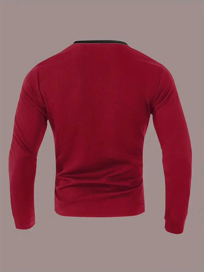 Kyran - Camicia Henley A Maniche Lunghe Con Motivo A Nido d'Ape - Image 15