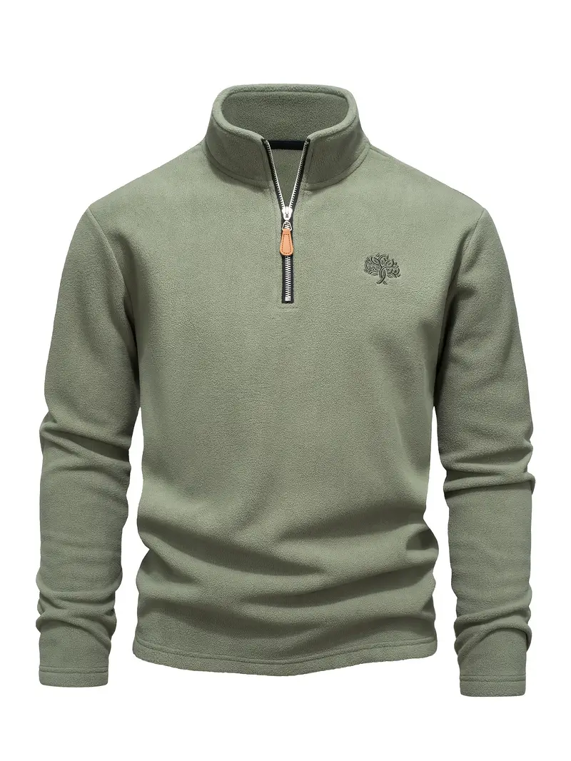 Lamar - Felpa a Maniche Lunghe Con Mezza Zip - Image 3