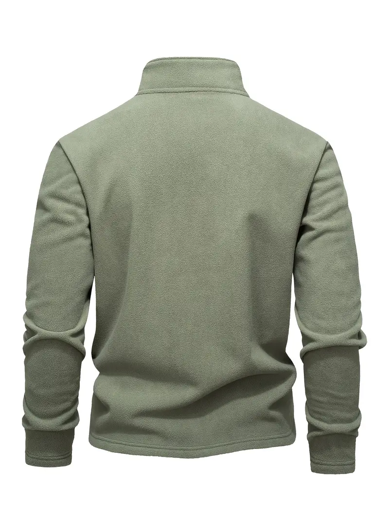 Lamar - Felpa a Maniche Lunghe Con Mezza Zip - Image 8