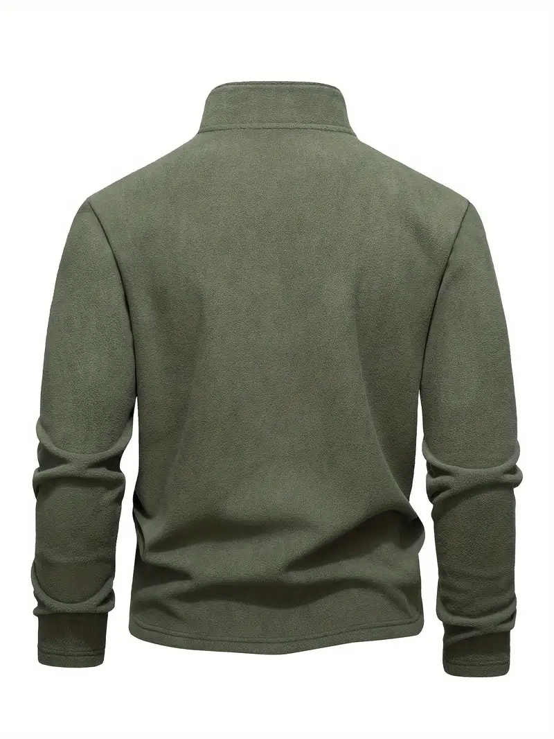 Lamar - Felpa a Maniche Lunghe Con Mezza Zip - Image 9