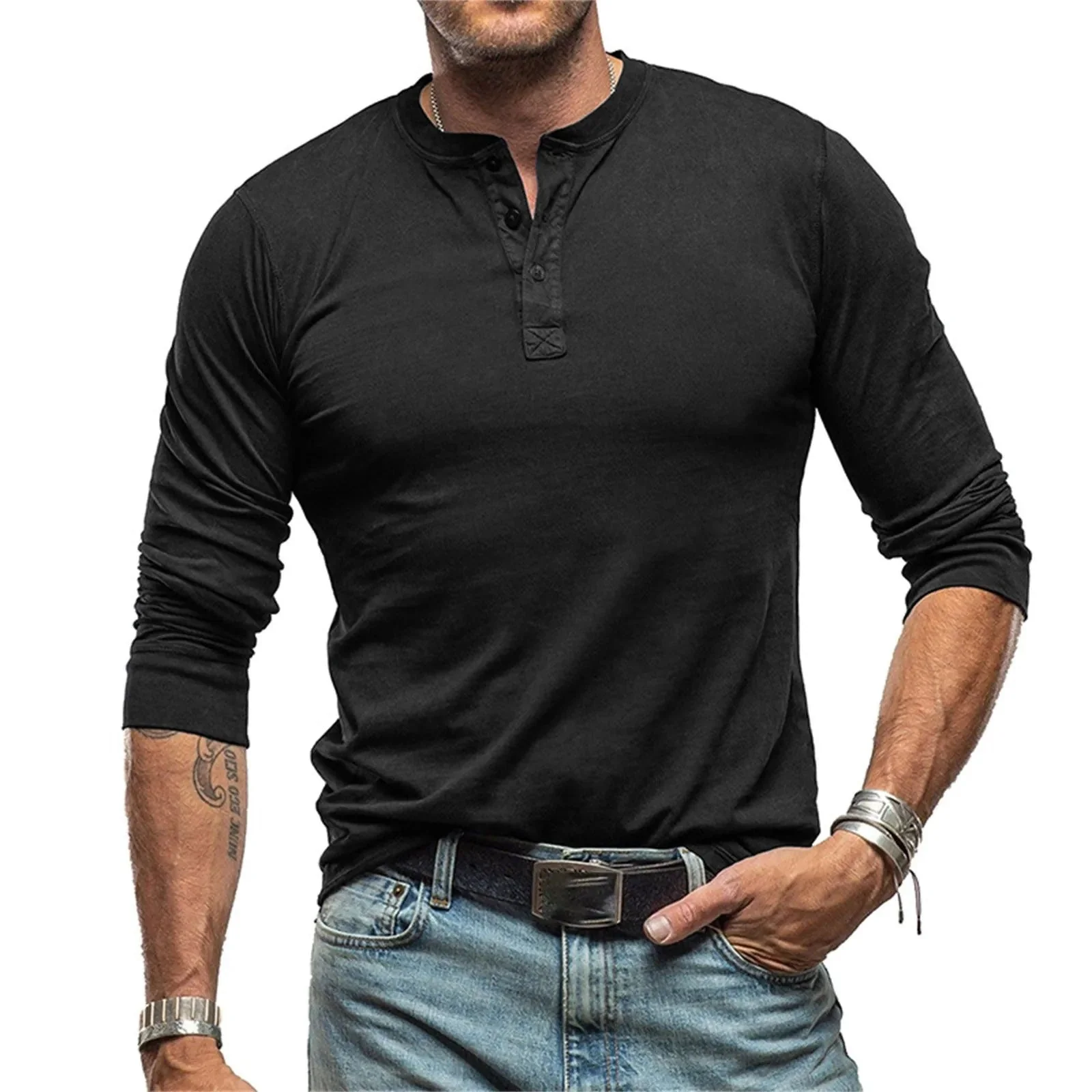 Lambert - Camicia Vintage a Maniche Lunghe - Image 2
