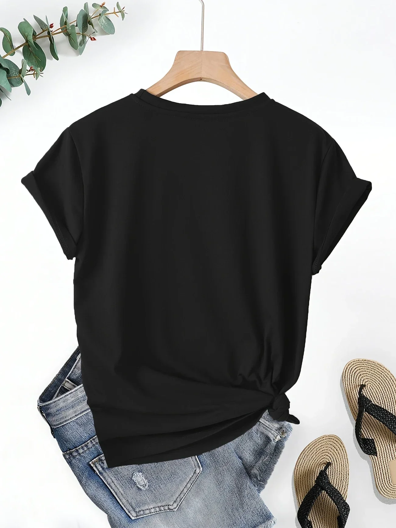 Larson - Casual Manica Corta Maglietta Con Stampa Cuore - Image 11