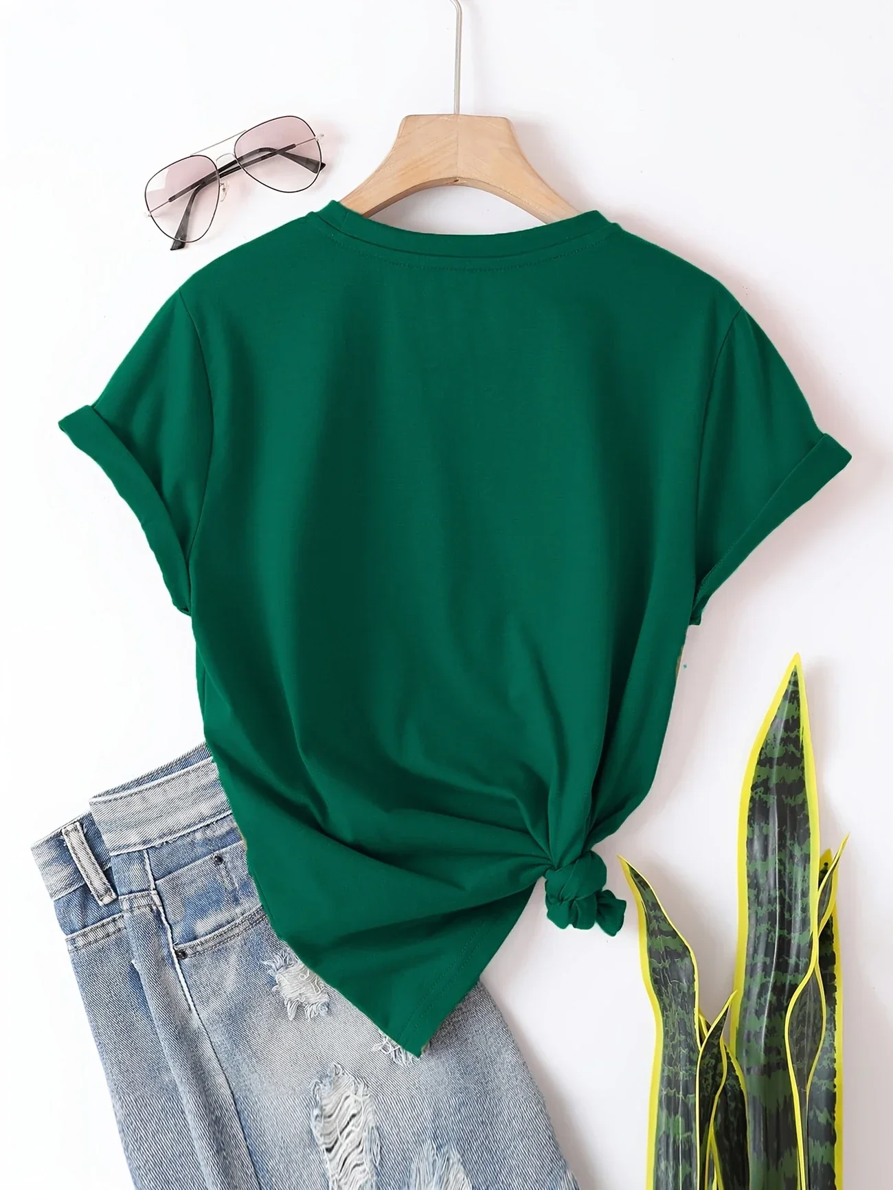 Larson - Casual Manica Corta Maglietta Con Stampa Cuore - Image 15