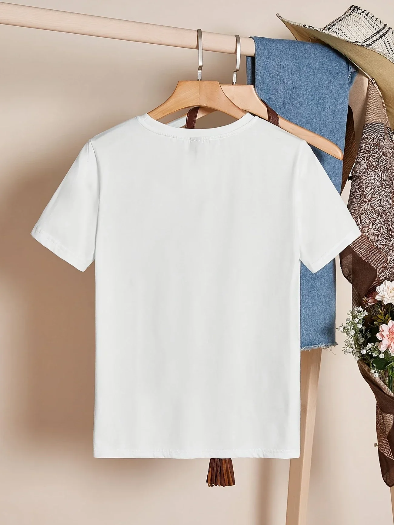 Larson - Casual Manica Corta Maglietta Con Stampa Cuore - Image 21